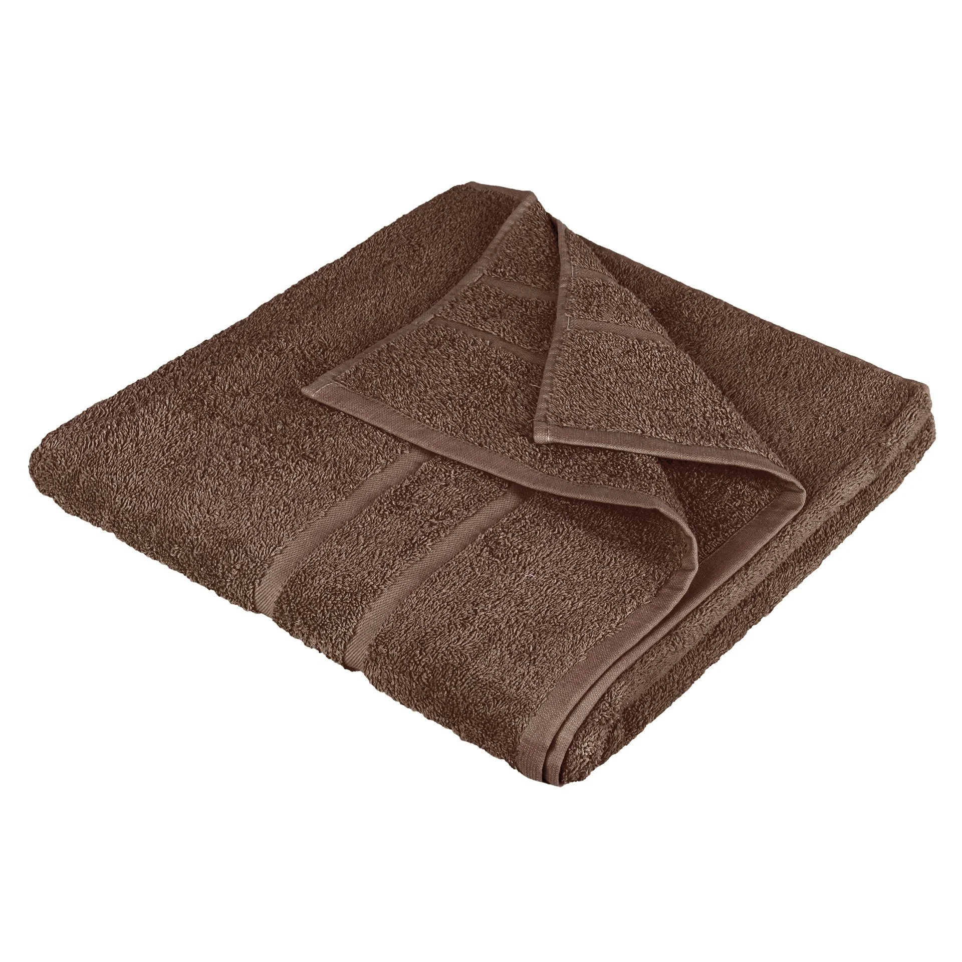 STICKANDSHINE Frottee-Handtücher · Dunkelbraun · 100% Baumwolle · 500 g/m²
